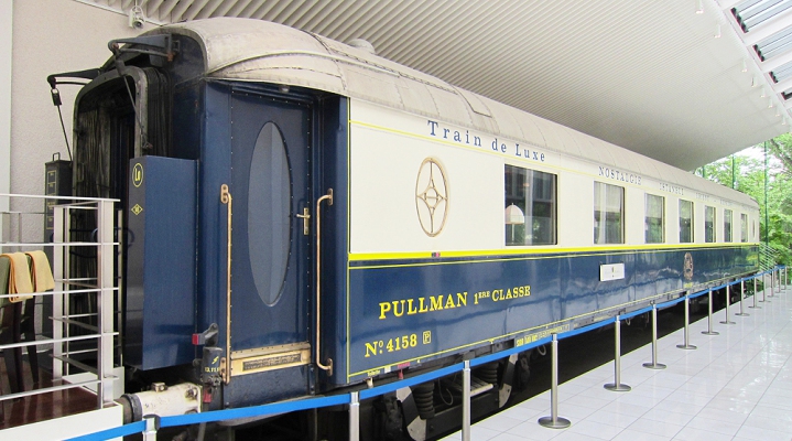 вагон знаменитого старинного поезда класса люкс Côte d'Azur Pullman Express