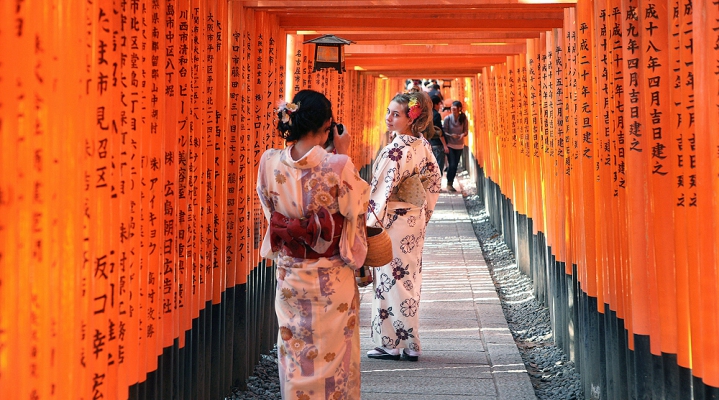 Прогулка по Киото в кимоно