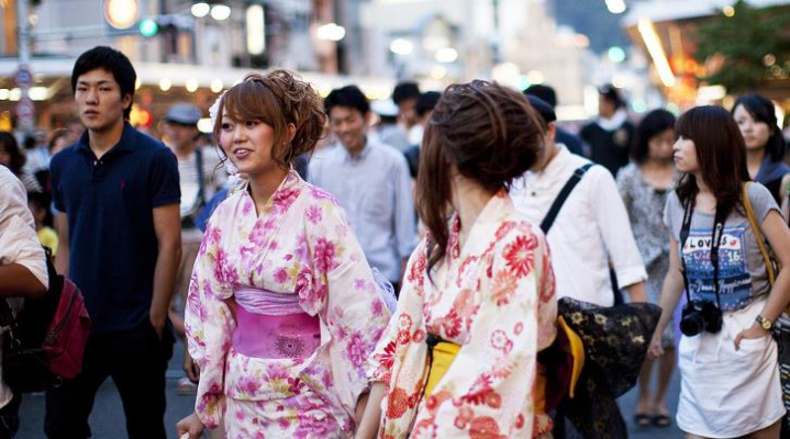 Прогулка по Токио в кимоно