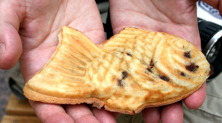 Тайяки — печенье в форме рыбки