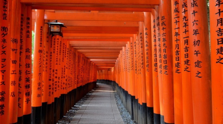 Киото: храмы Фусими Инари Тайся и Сандзюсангэн-до (English)