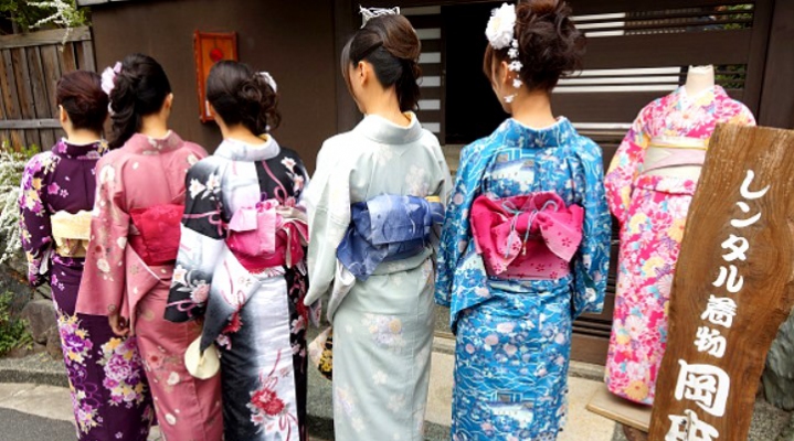 Прогулка по Токио в кимоно