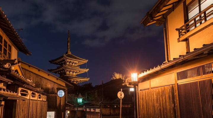 Ночные огни Киото (English)