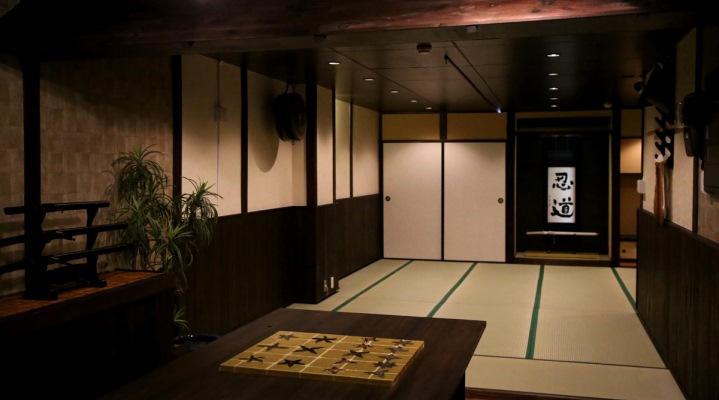 Тренировка ниндзя в додзё в Киото