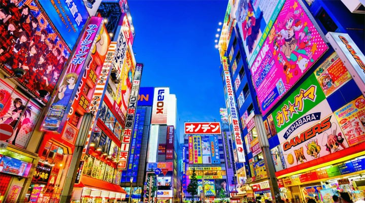 Вечерний Токио: районы Акихабара и Гиндза